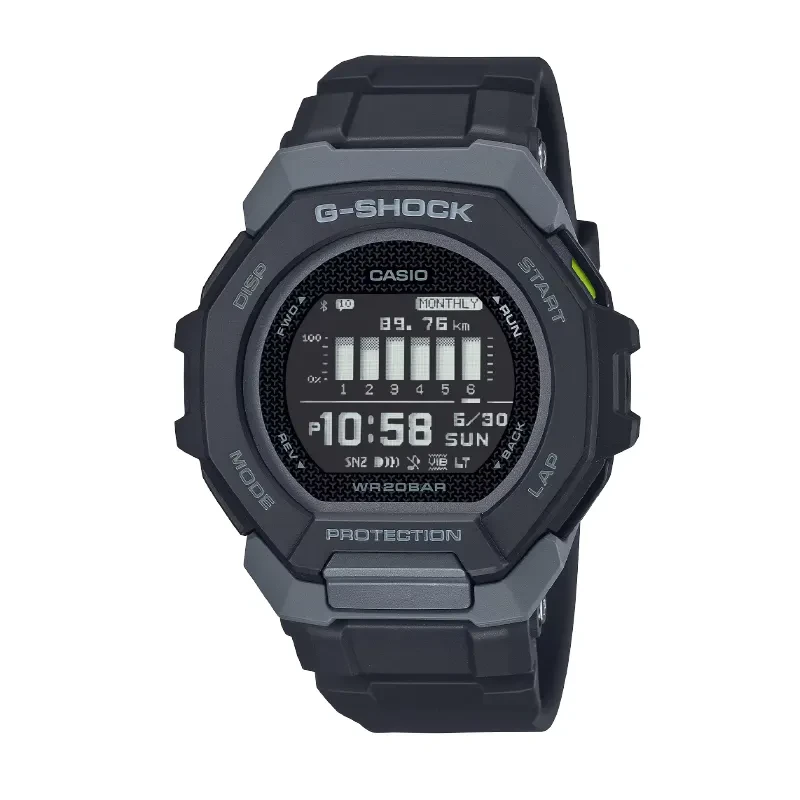 Casio G-Shock G-Squad Digital Black Dial Bluetooth® Men's Watch- GBD-300-1